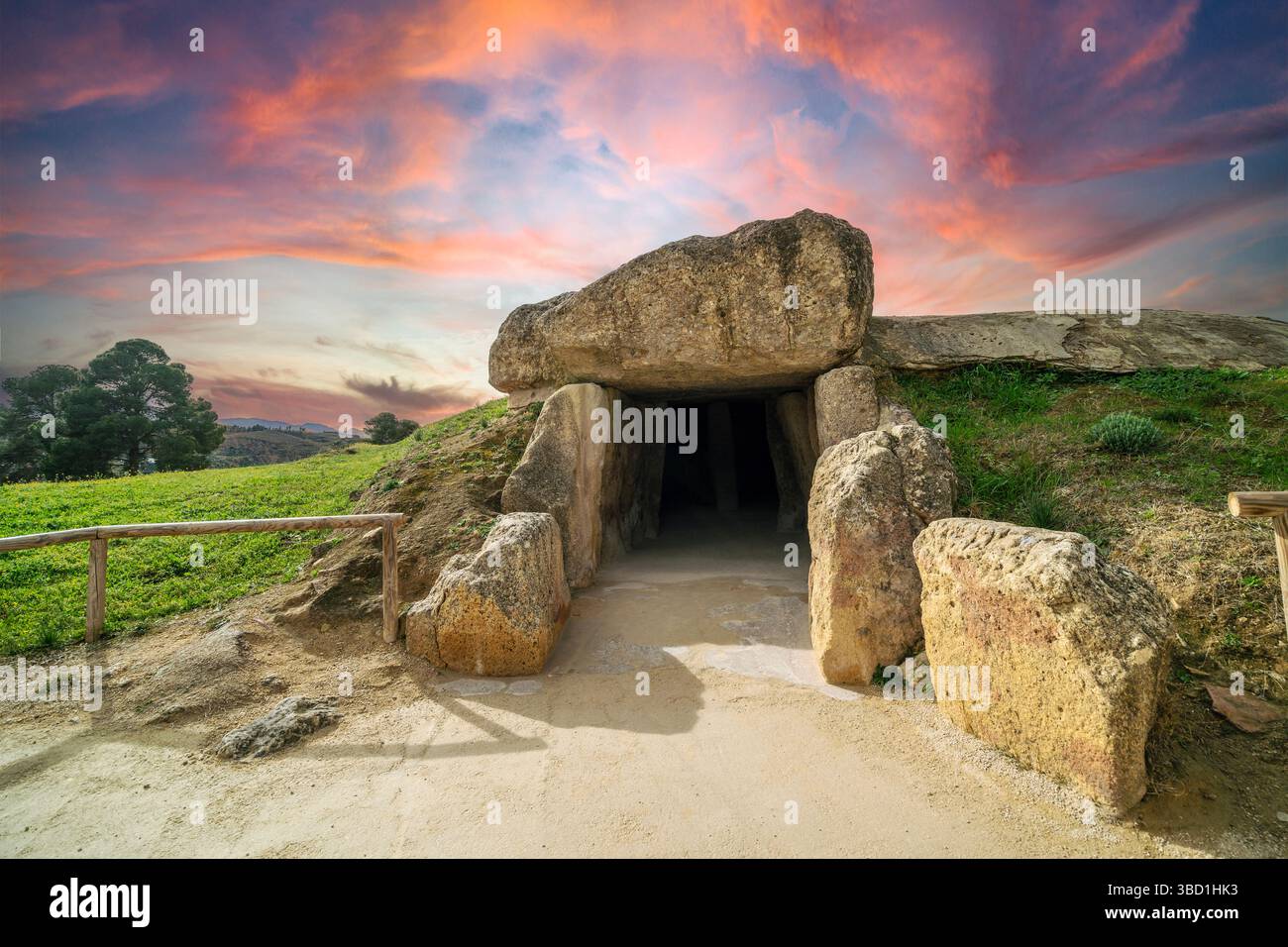 Dolmens archéologiques du musée d'Antequera, province de Malaga, Espagne, Europe Banque D'Images