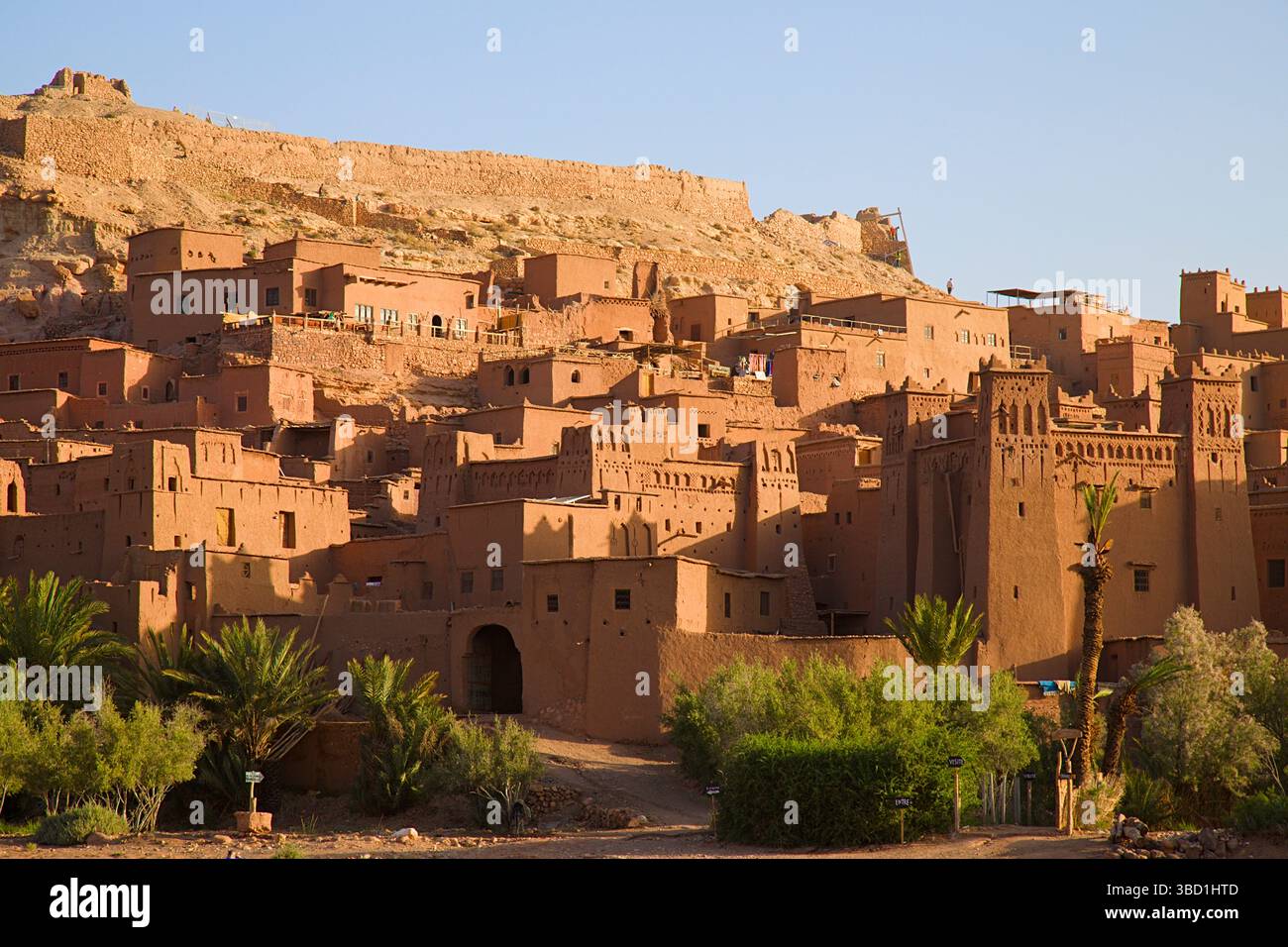 Maroc, ait Benhaddou, ksar, village fortifié, Banque D'Images