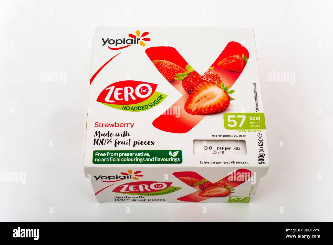 Yoplait zéro graisse Banque D'Images