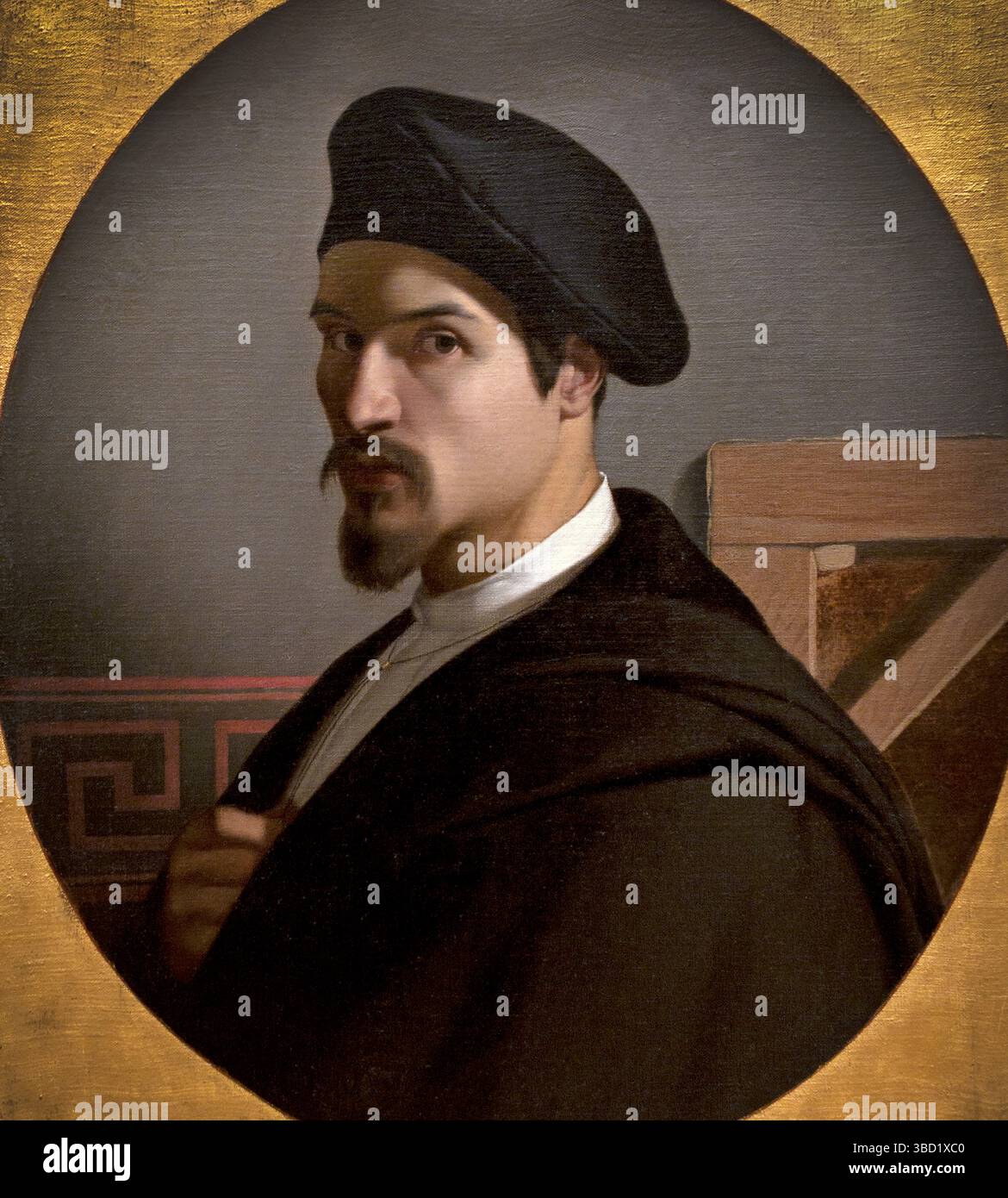 Autoportrait de Michiel Dumas 1812-1885 France Français, Louvre, Paris, France, Français. Banque D'Images