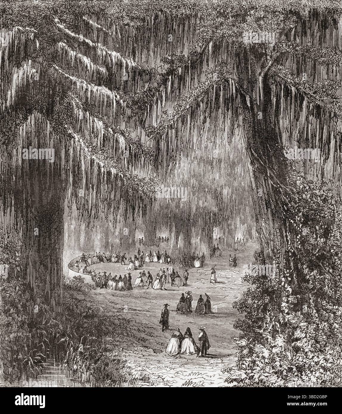 Chapultepec, alias 'Bosque de Chapultepec', Mexico, Mexique, XIXe siècle. From voyage to Mexico by M.E. Vigneaux, 1854-1855. En vedette dans le Tour du monde, publié en 1862. Banque D'Images Chapultepec, alias 'Bosque de Chapultepec', Mexico, Mexique, XIXe siècle. From voyage to Mexico by M.E. Vigneaux, 1854-1855. En vedette dans le Tour du monde, publié en 1862. Banque D'Images