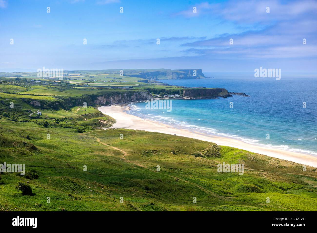 Whitepark Bay, co Antrim, en Irlande du Nord Banque D'Images