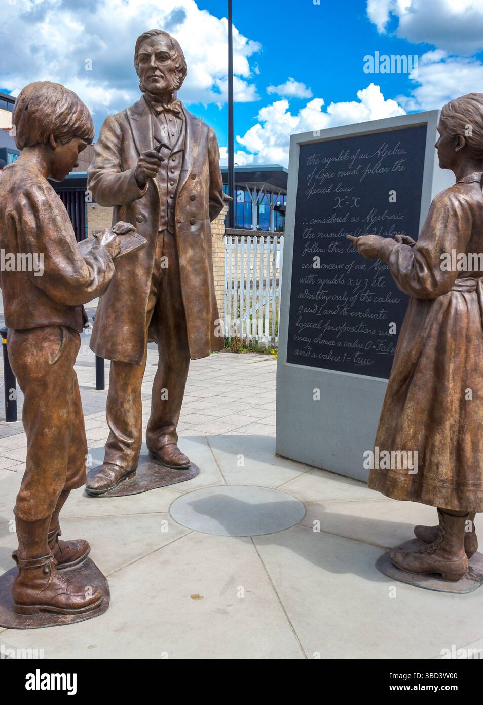 Statue de George Boole, mathématicien Banque D'Images