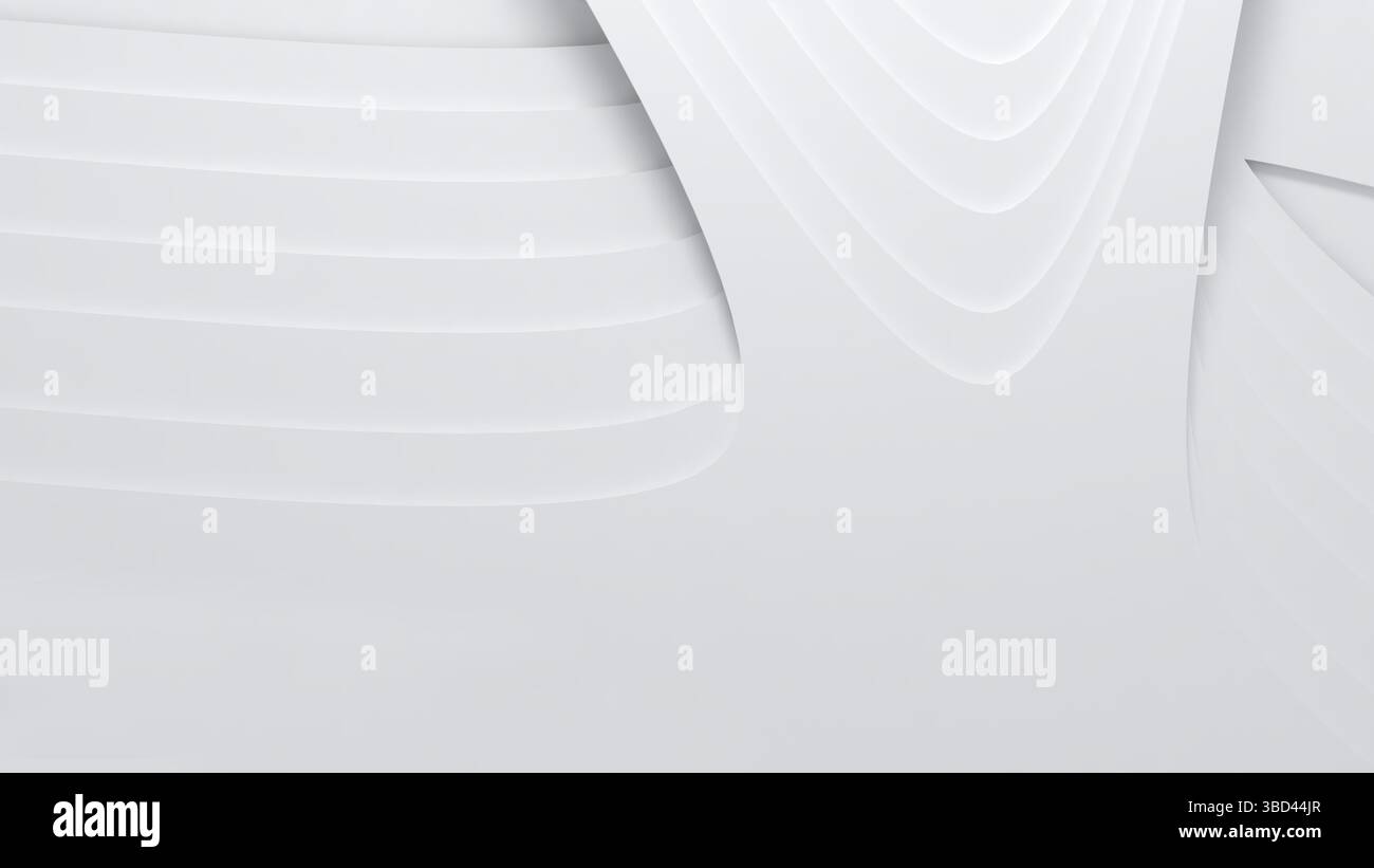 Illustration 3d de pappern d'onde de couche abstraite Banque D'Images