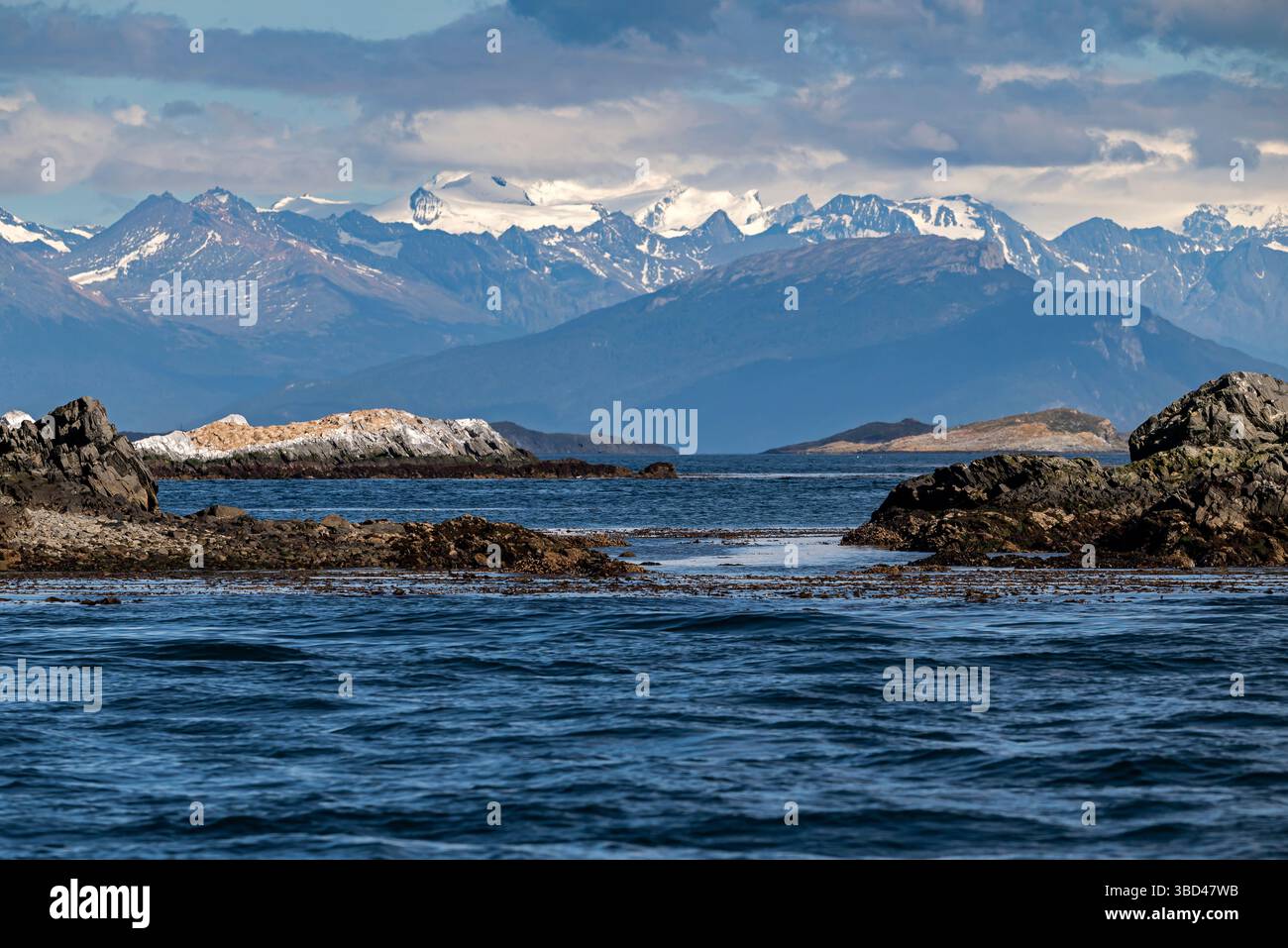 Terre des îles de feu. Beagle Channel. Ushuaia. La fin du monde. Argentine du Sud Banque D'Images