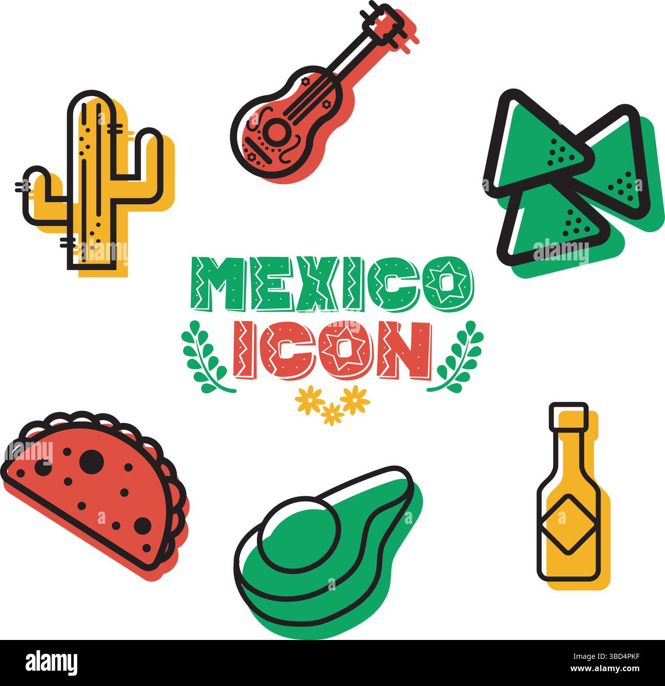 Cuisine mexicaine et culture. Vecteur Illustration de Vecteur