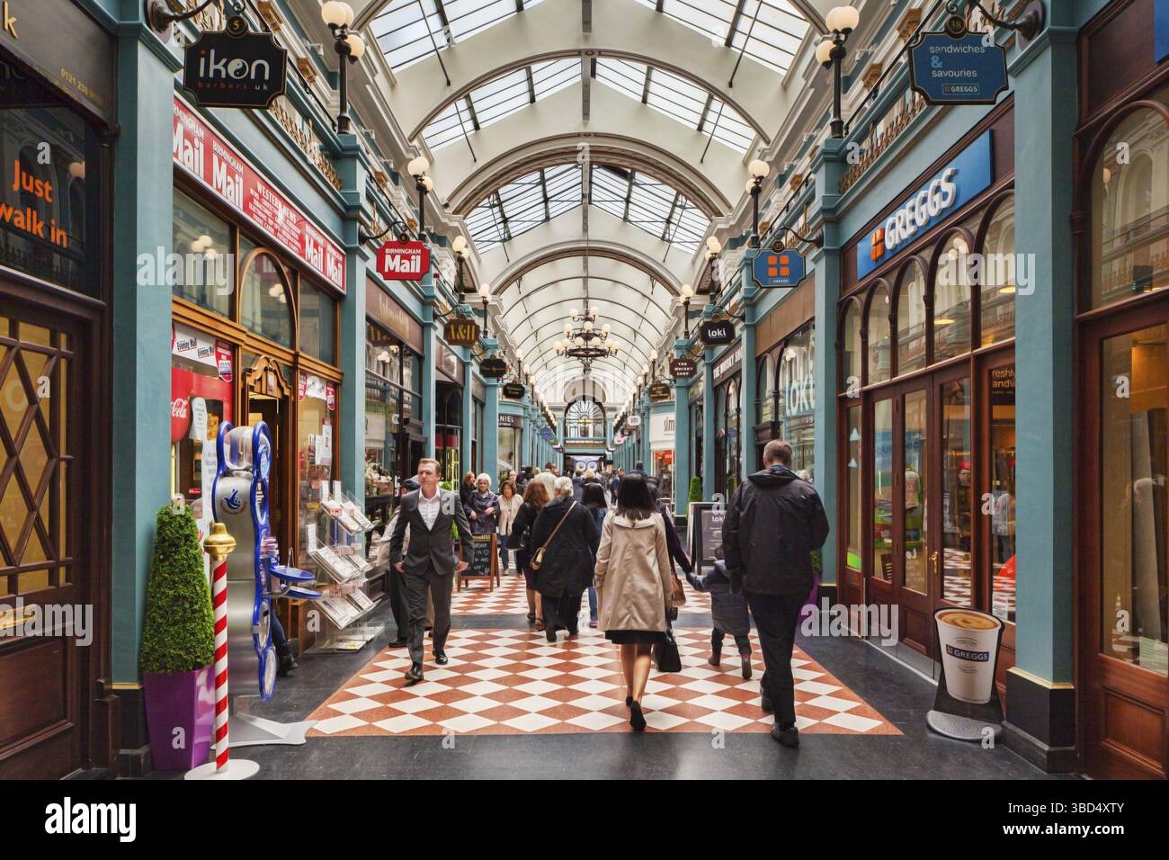 Great Western Arcade, Colmore Row, Birmingham West Midlands, Angleterre Banque D'Images