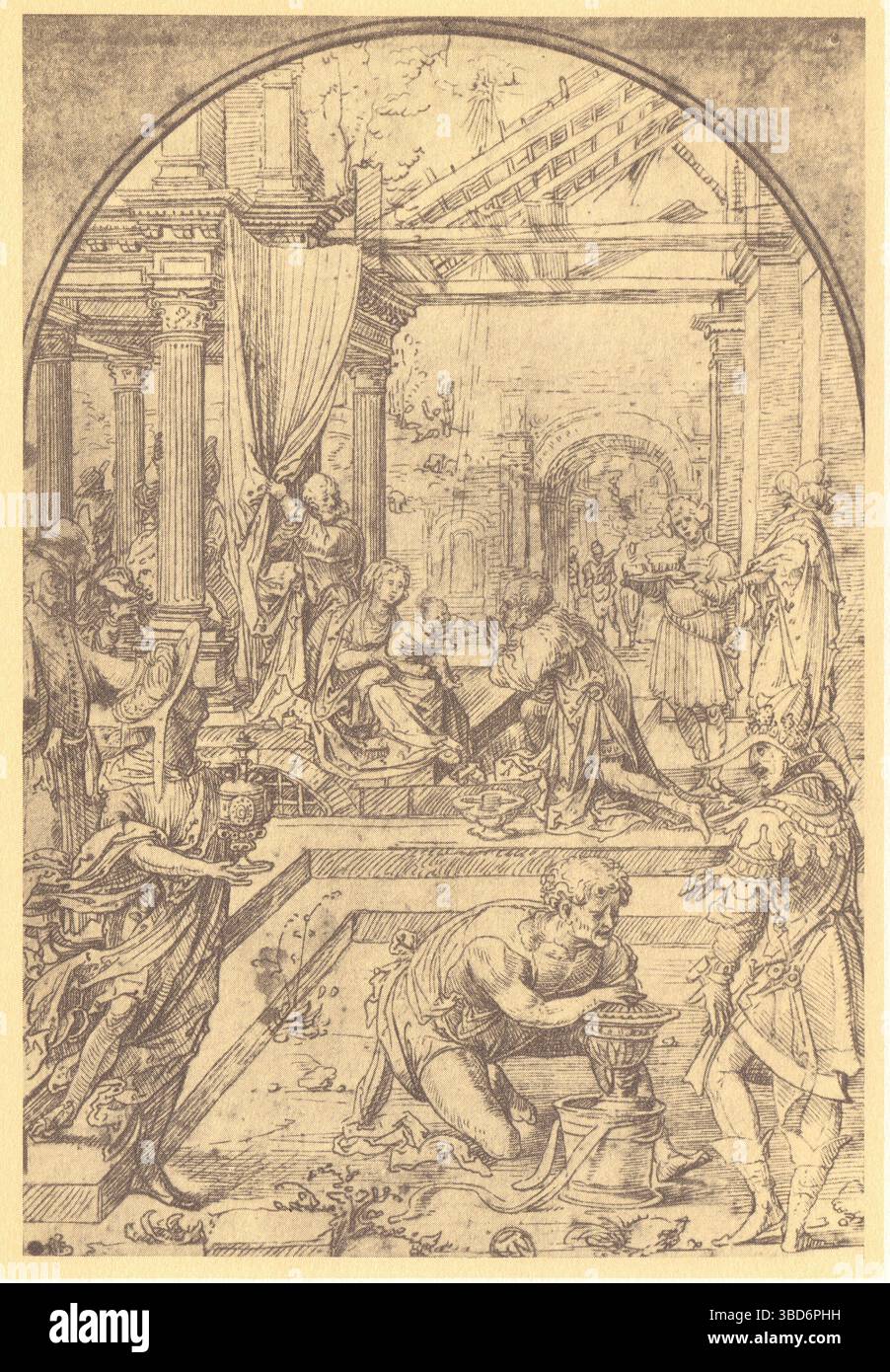 L'Adoration des Mages . Jan Gossaert de Mabuse Banque D'Images