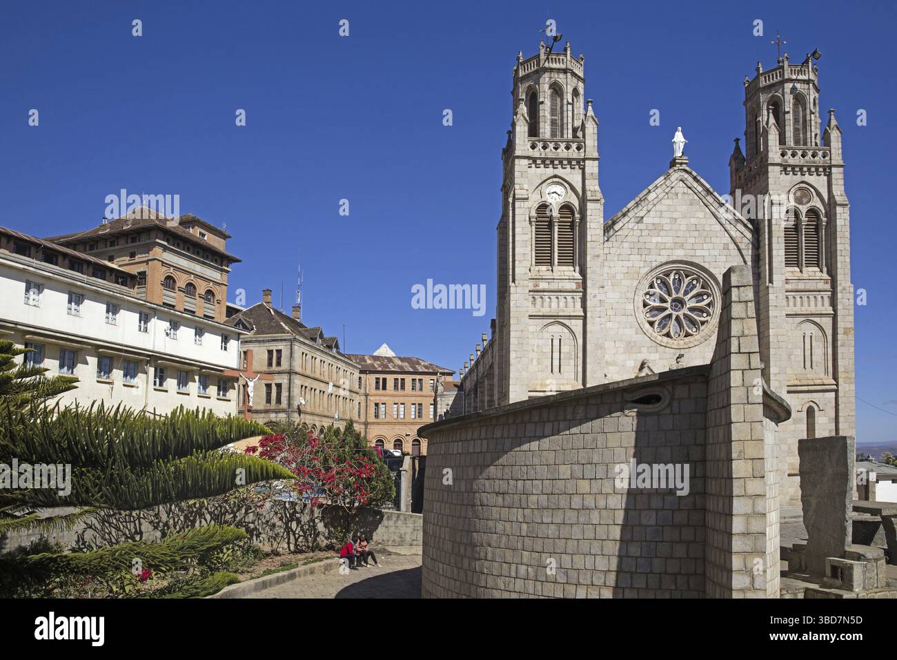 Andohalo Cathedral à Antananarivo, capitale de Madagascar, l'Afrique du Sud-Est Banque D'Images