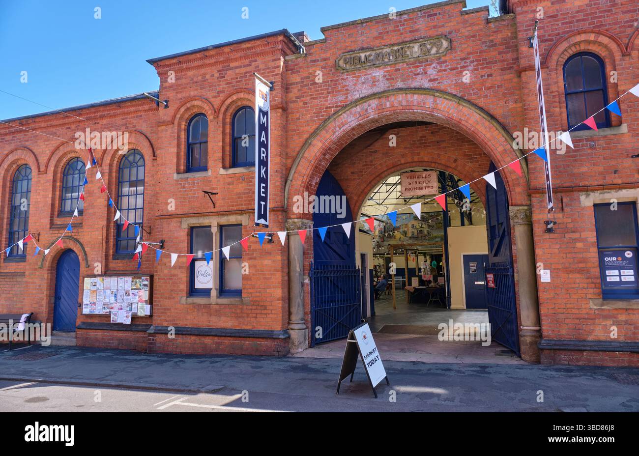 Le Market Hall, Scotland Street, Ellesmere, Shropshire Banque D'Images