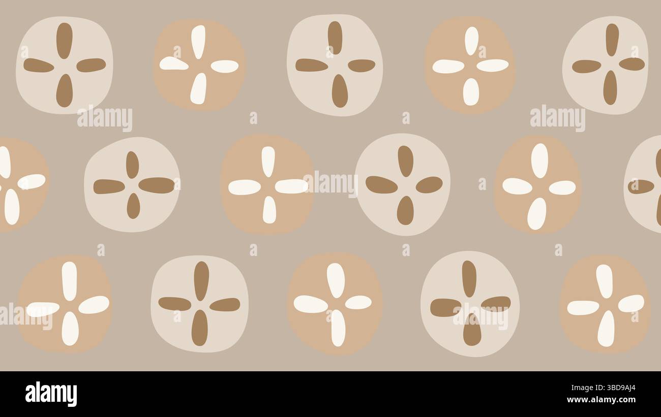 Icônes abstraites circulaires avec arrière-plan de formes à points Illustration de Vecteur