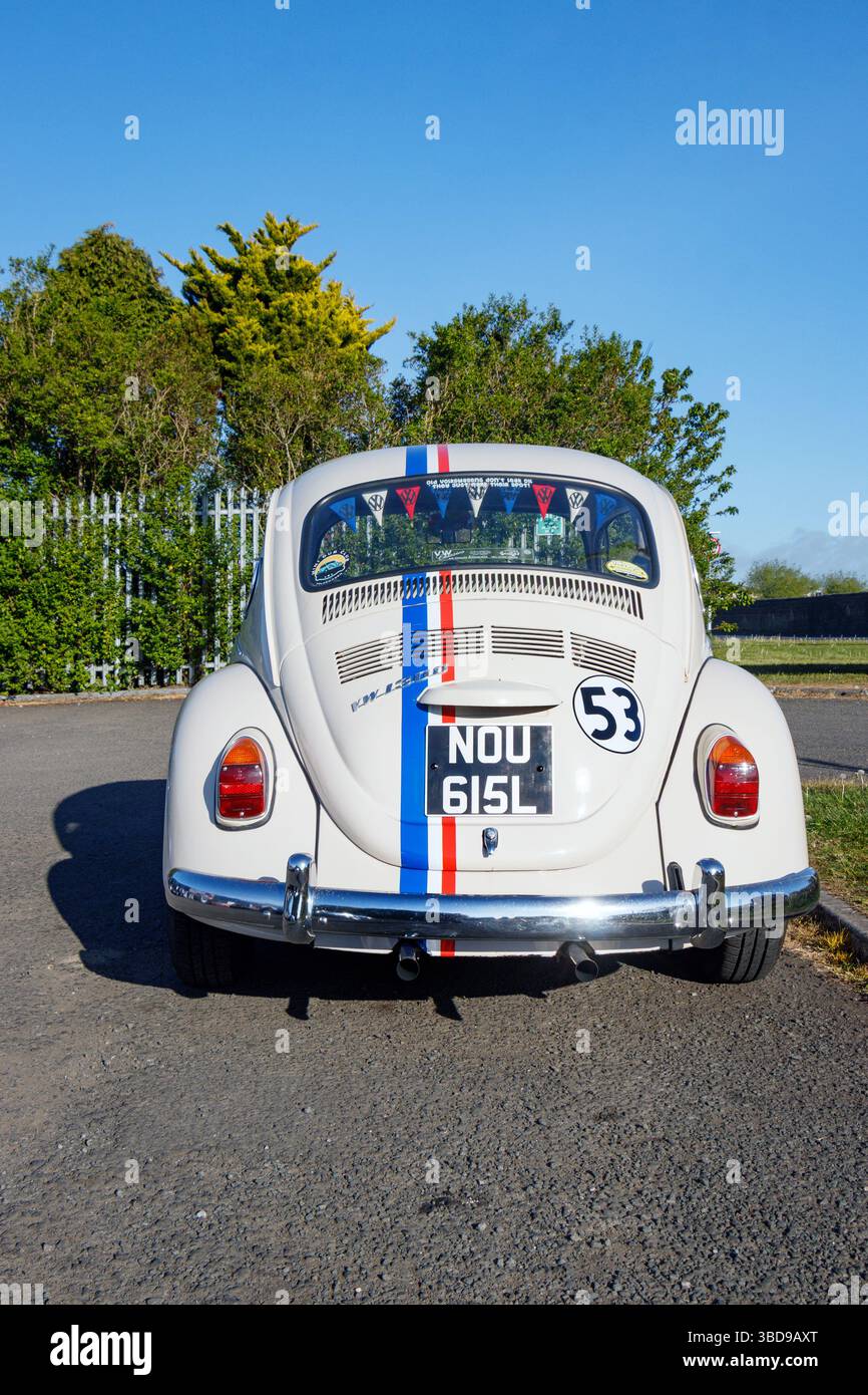 Pince à Cravate Herbie 53 Beetle VW - Badge Amour Bug Chromé, En Alliage Métal, Du Royaume-Uni
