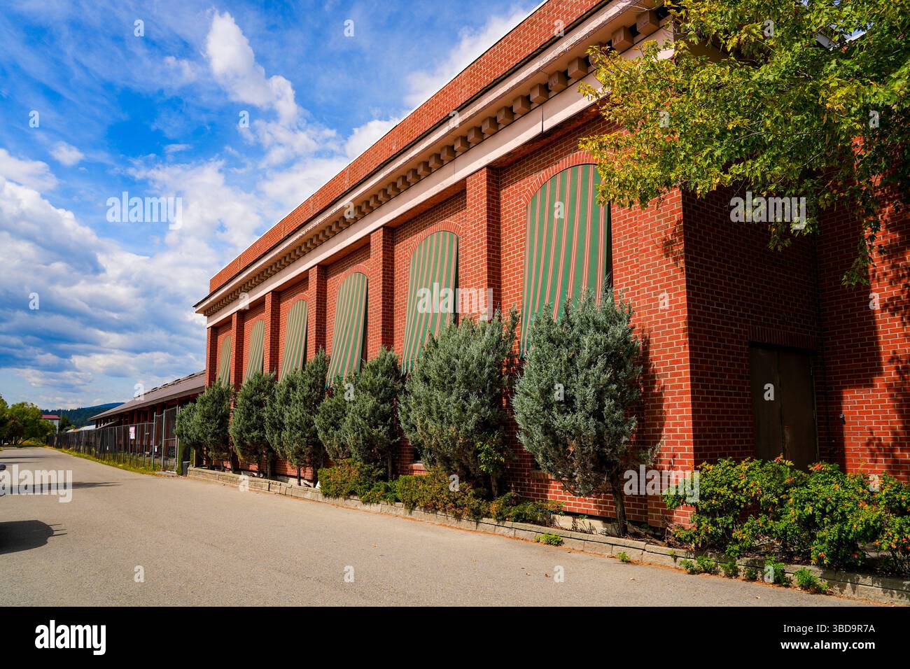 Façade du Cranbrook History Center, anciennement connu sous le nom de Musée canadien du voyage ferroviaire à Cranbrook, Colombie-Britannique, Canada Banque D'Images