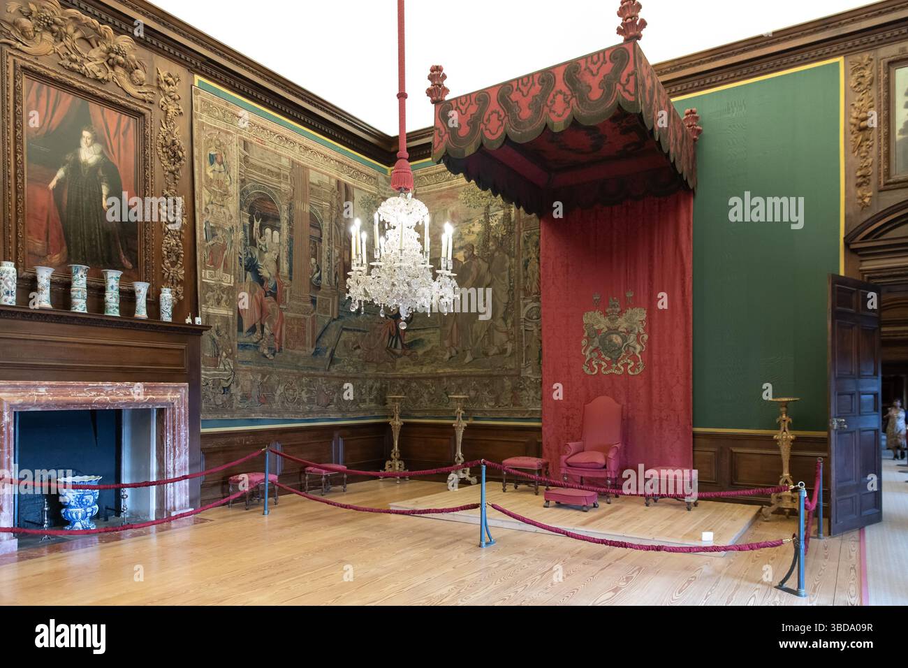 Chambre de présence du roi, palais de Hampton court Banque D'Images