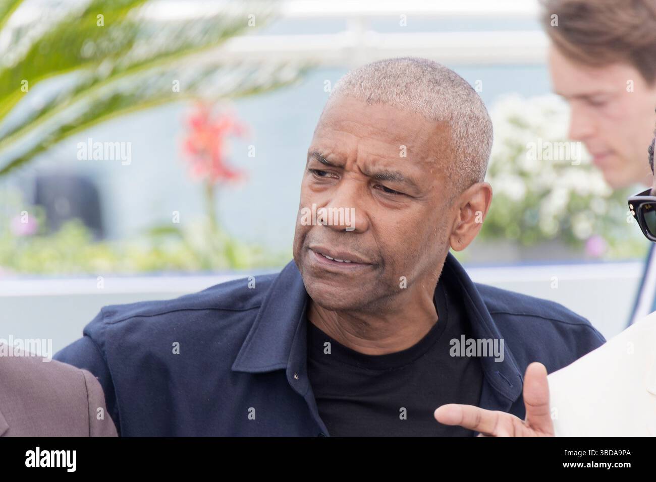 Cannes, France. 19 mai 2025. Denzel Waschington et le rappeur ASAP Rocky assistent au film Highest 2 Lower de Spike Lee avec Denzel Washington Photocall. Banque D'Images