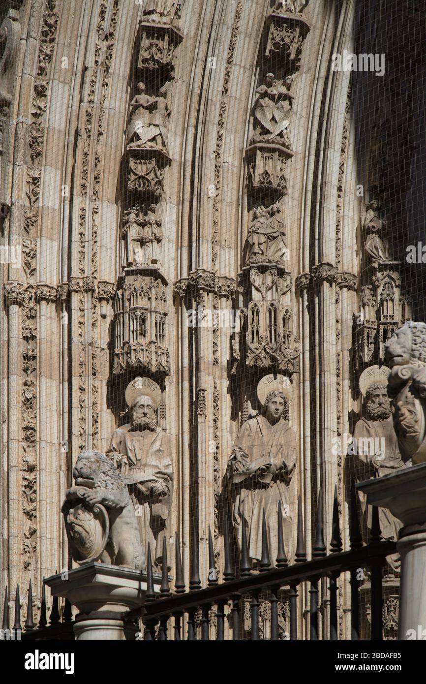 Espagne, Castilla la Mancha, Tolède, Cathédrale, Banque D'Images