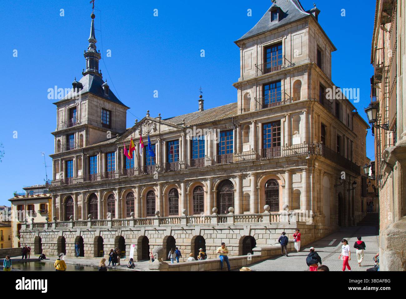 Espagne, Castilla la Mancha, Tolède, Hôtel de ville, Banque D'Images