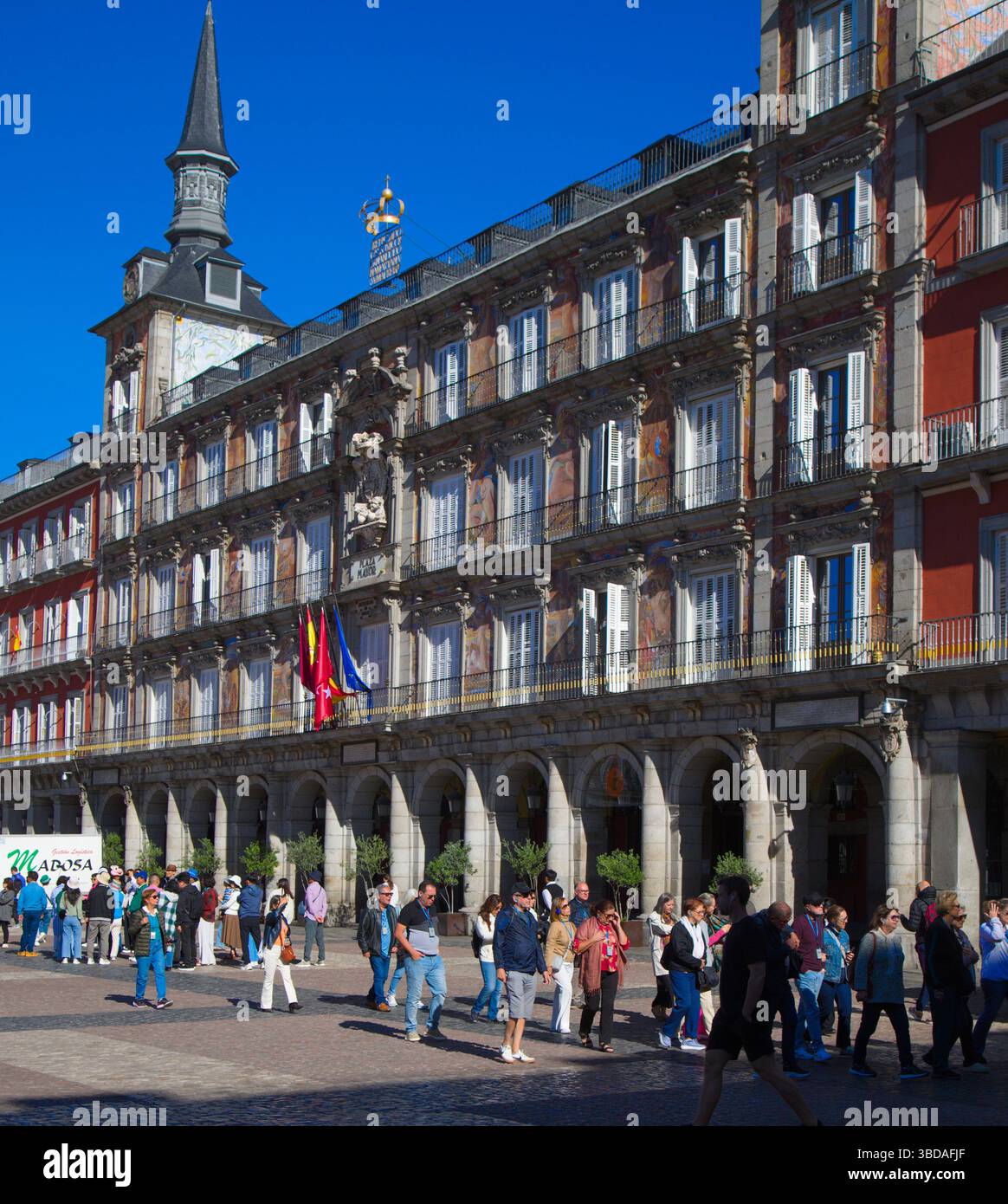 Espagne, Madrid, Plaza Mayor, repère, monument, Banque D'Images