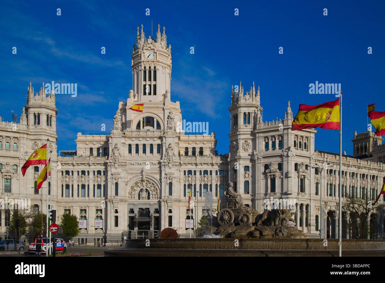 Espagne, Madrid, Palacio de Comunicaciones, Plaza de Cibeles, Banque D'Images