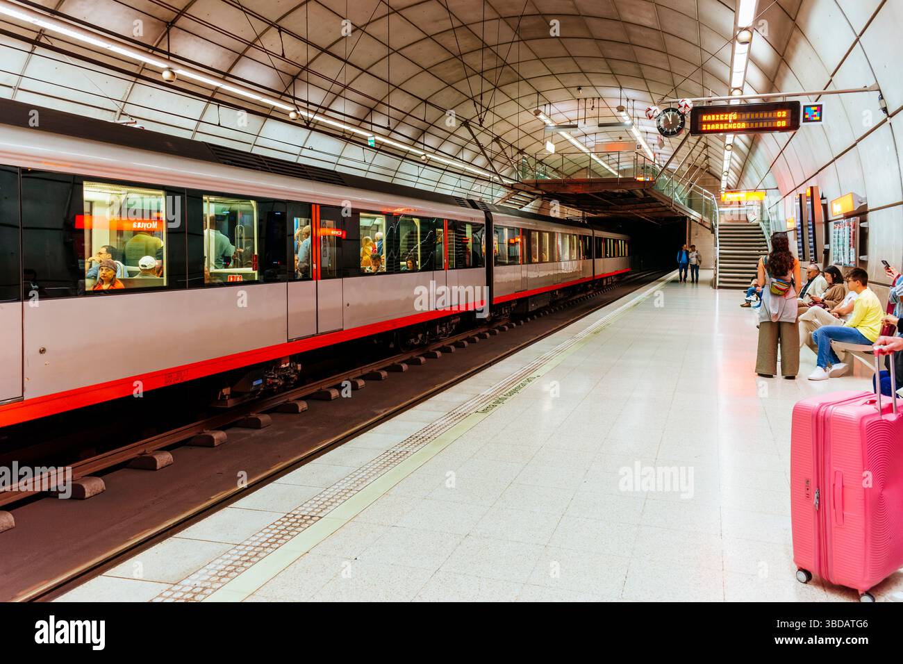 Gare de Moyua. Métro Bilbao. Bilbao, Biscaye, pays Basque, Espagne, Europe Banque D'Images