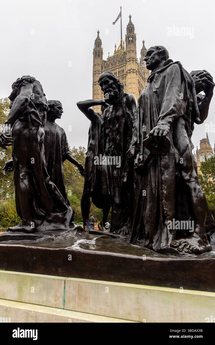 Les Burghers de Calais Banque D'Images