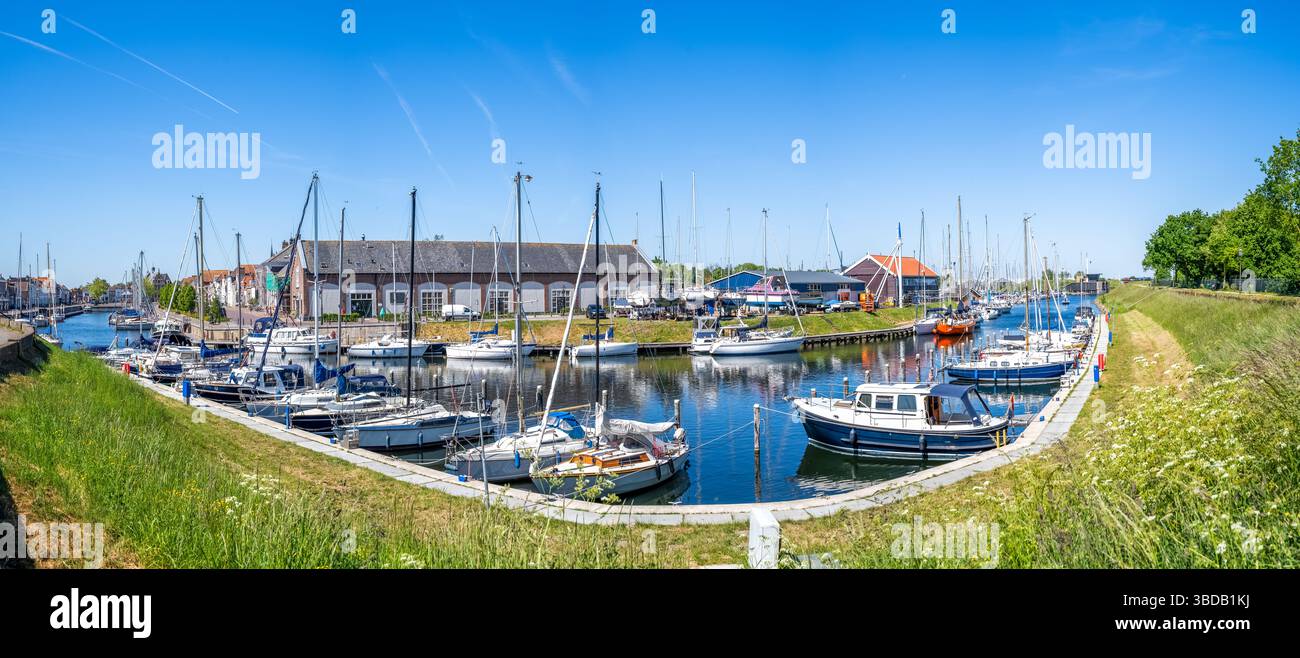 Vieille ville de Brouwershaven, pays-Bas Banque D'Images