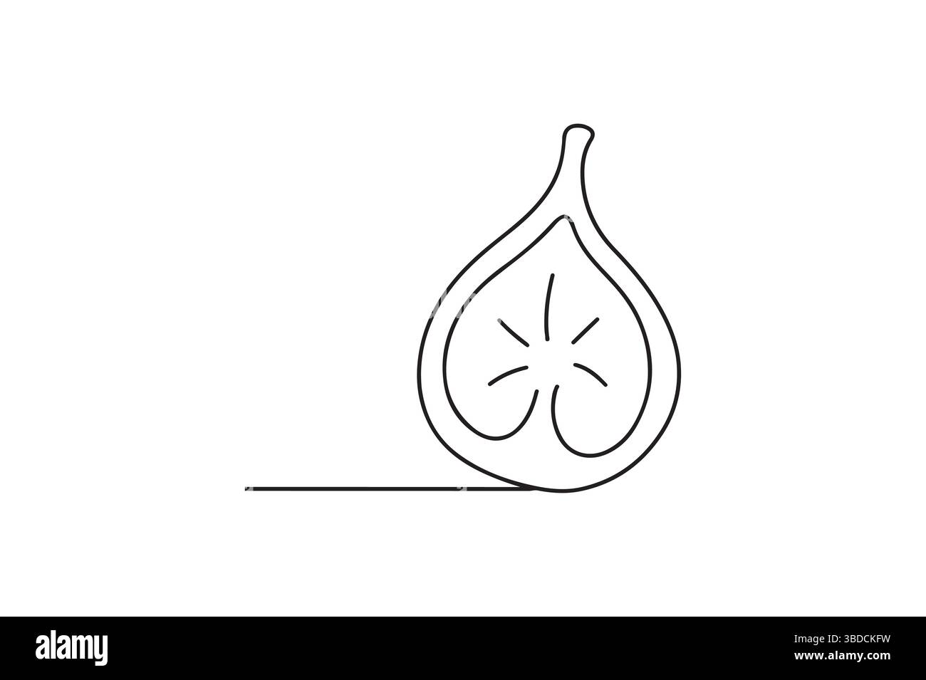 Design minimaliste de dessin continu de fruit de figue à une ligne Illustration de Vecteur Design minimaliste de dessin continu de fruit de figue à une ligne Illustration de Vecteur