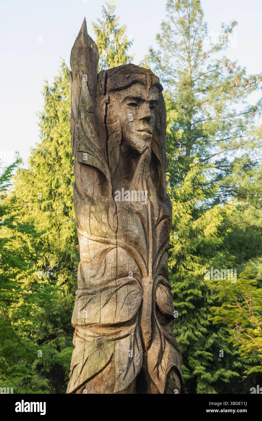 Angleterre, Somerset, Bath, jardins botaniques, le totem de Bath Banque D'Images