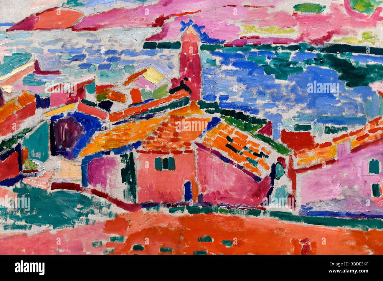 Vue de Collioure, 1905, par Henri Matisse, Musée de l'Ermitage, Saint-Pétersbourg Russie, Europe Banque D'Images