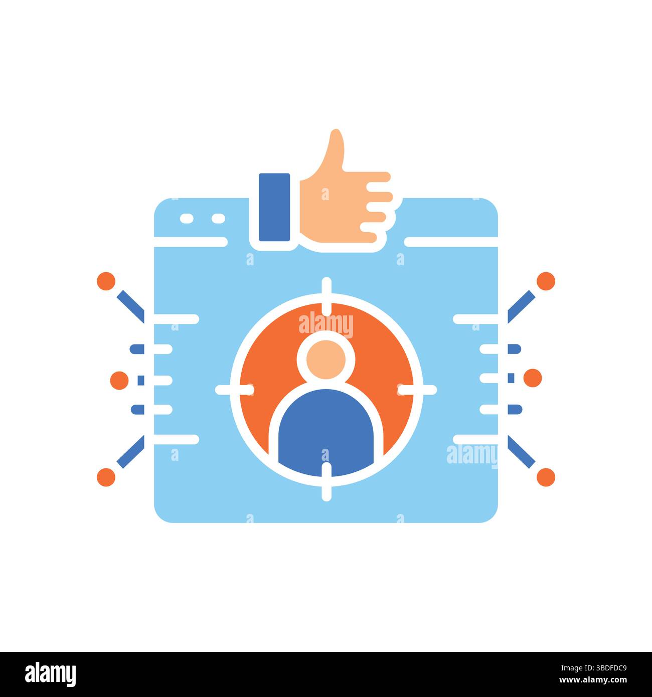 Icône plate couleur recommandée pour les projets numériques et d'impression. Icônes nettes minimales pour les applications et les sites Web. Icônes simples modernes pour UI UX et b. Illustration de Vecteur