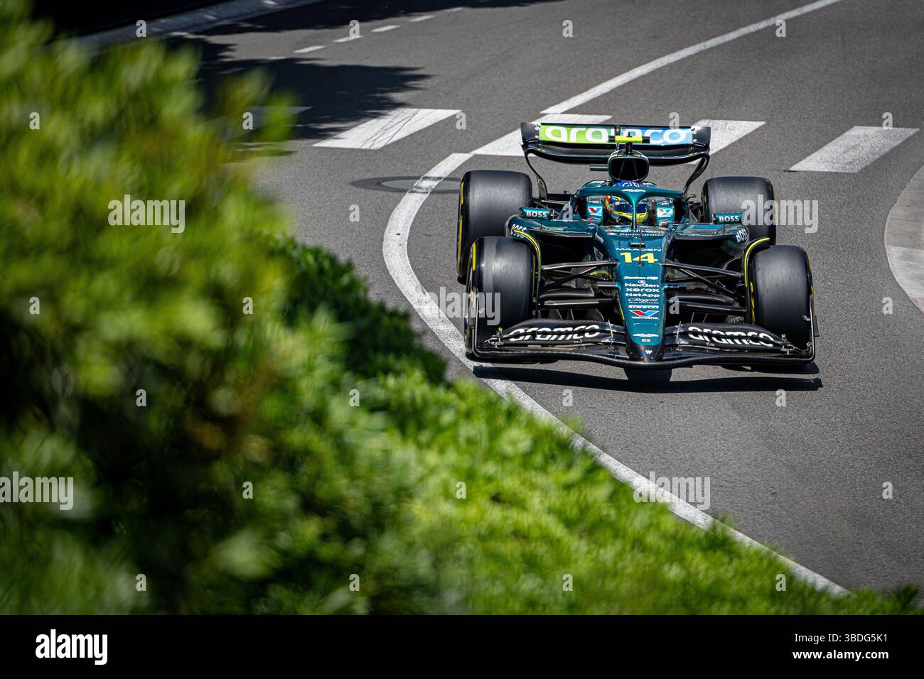 Monaco, Principauté de Monaco. 24 mai 2025. 14, Fernando Alonso, SPA, Aston Martin AMR25, ASTON MARTIN ARAMCO F1 TEAM crédit : Agence photo indépendante/Alamy Live News Banque D'Images
