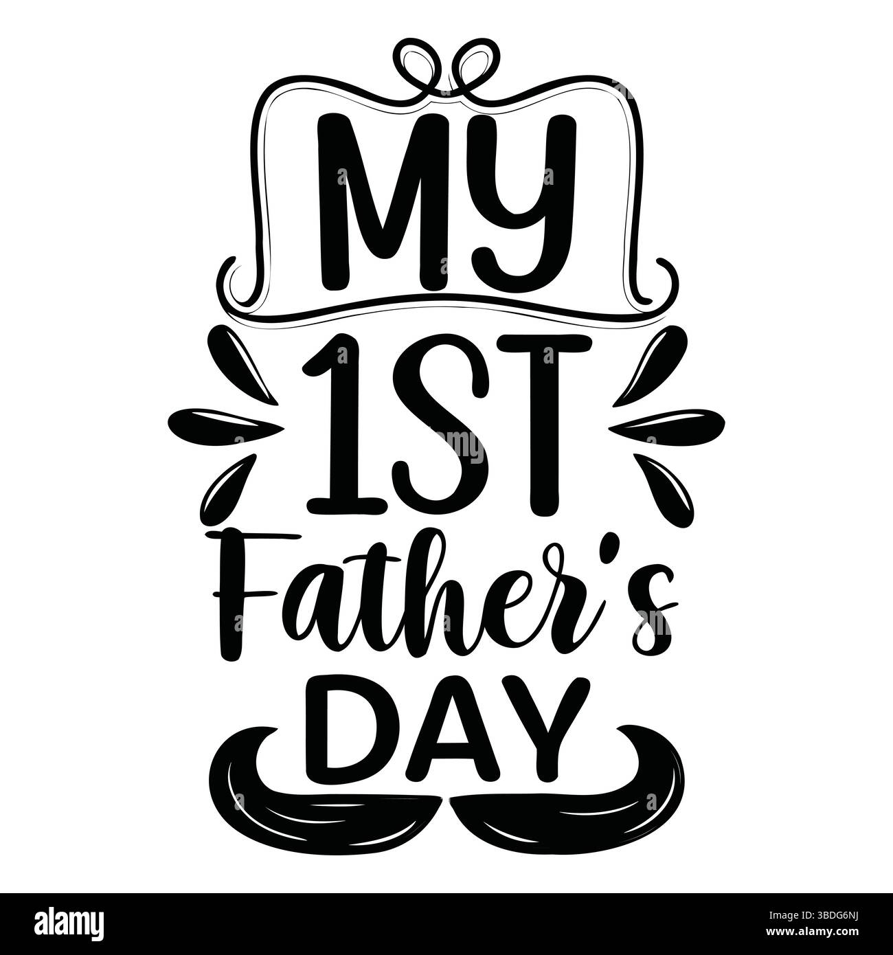 Carte imprimable et significative de fête des pères et paquet d'art mural avec des messages d'amour, d'appréciation et de gratitude de la part des enfants, du fils, du daugh Illustration de Vecteur