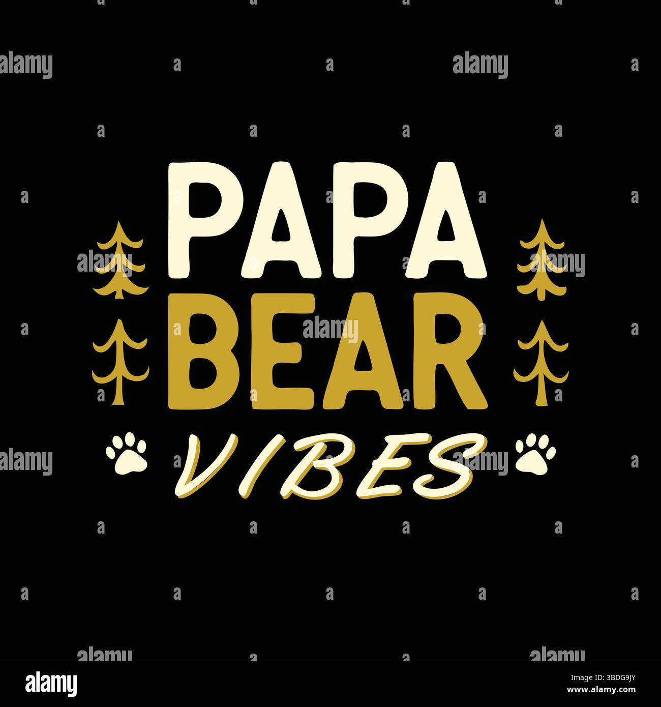 Carte imprimable et significative de fête des pères et paquet d'art mural avec des messages d'amour, d'appréciation et de gratitude de la part des enfants, du fils, du daugh Illustration de Vecteur