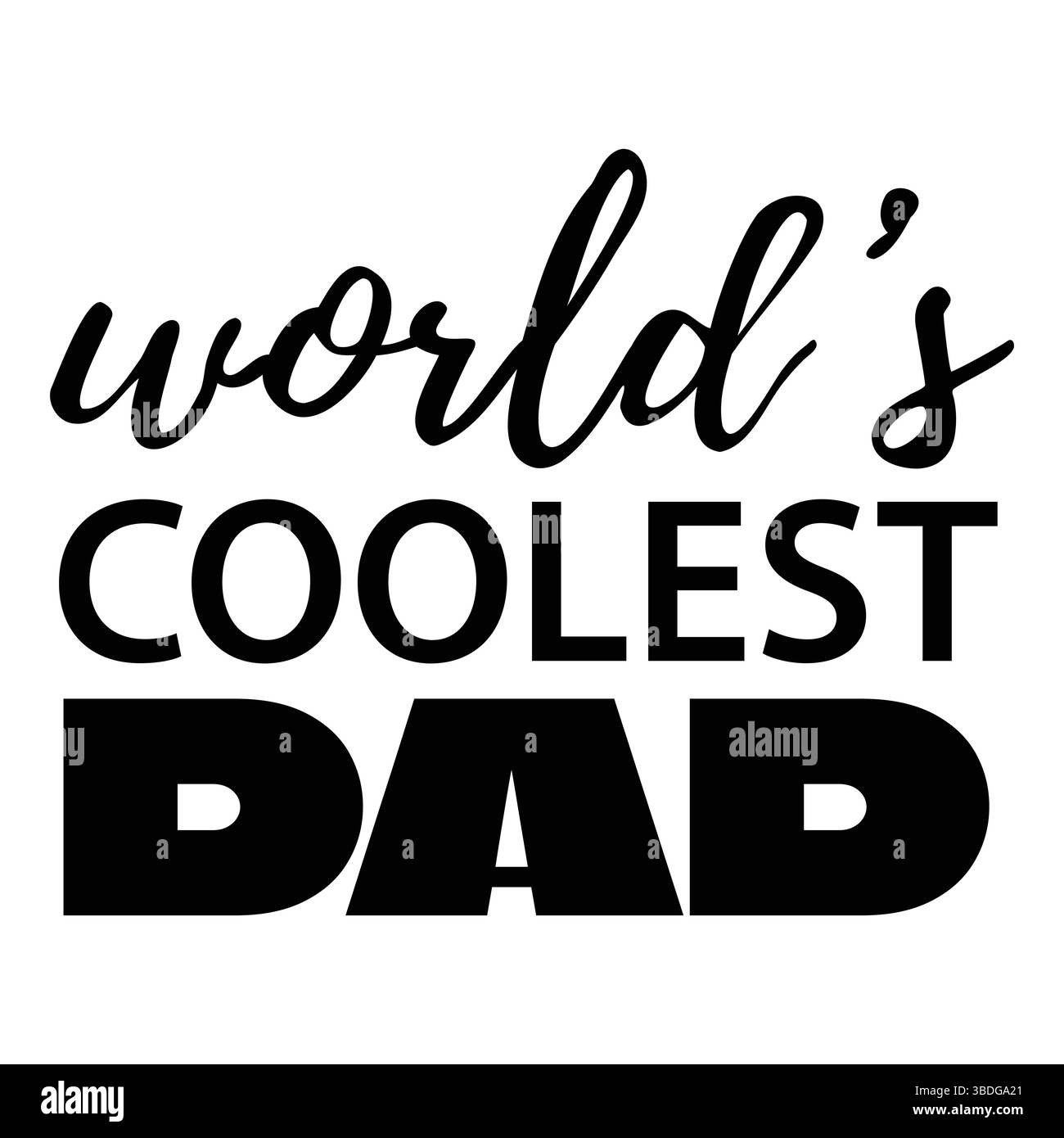 Carte imprimable et significative de fête des pères et paquet d'art mural avec des messages d'amour, d'appréciation et de gratitude de la part des enfants, du fils, du daugh Illustration de Vecteur