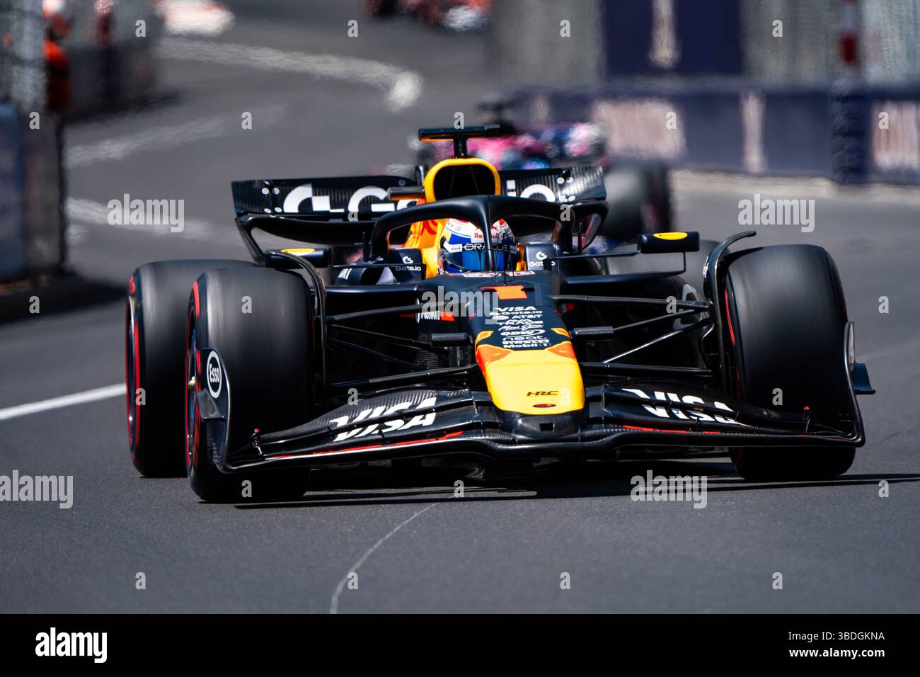 Monaco, Monaco. 24 mai 2025. Le pilote néerlandais Oracle Red Bull Racing 1 Team Max Verstappen a vu lors des essais libres trois du Grand Prix de formule 1 de Monaco 2025. Crédit : SOPA images Limited/Alamy Live News Banque D'Images