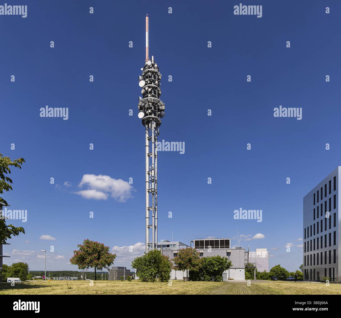 Deutsche Telekom Science Park Radio Tower in Science Park II Ulm, Bade-Wuerttemberg, Allemagne, Europe Banque D'Images