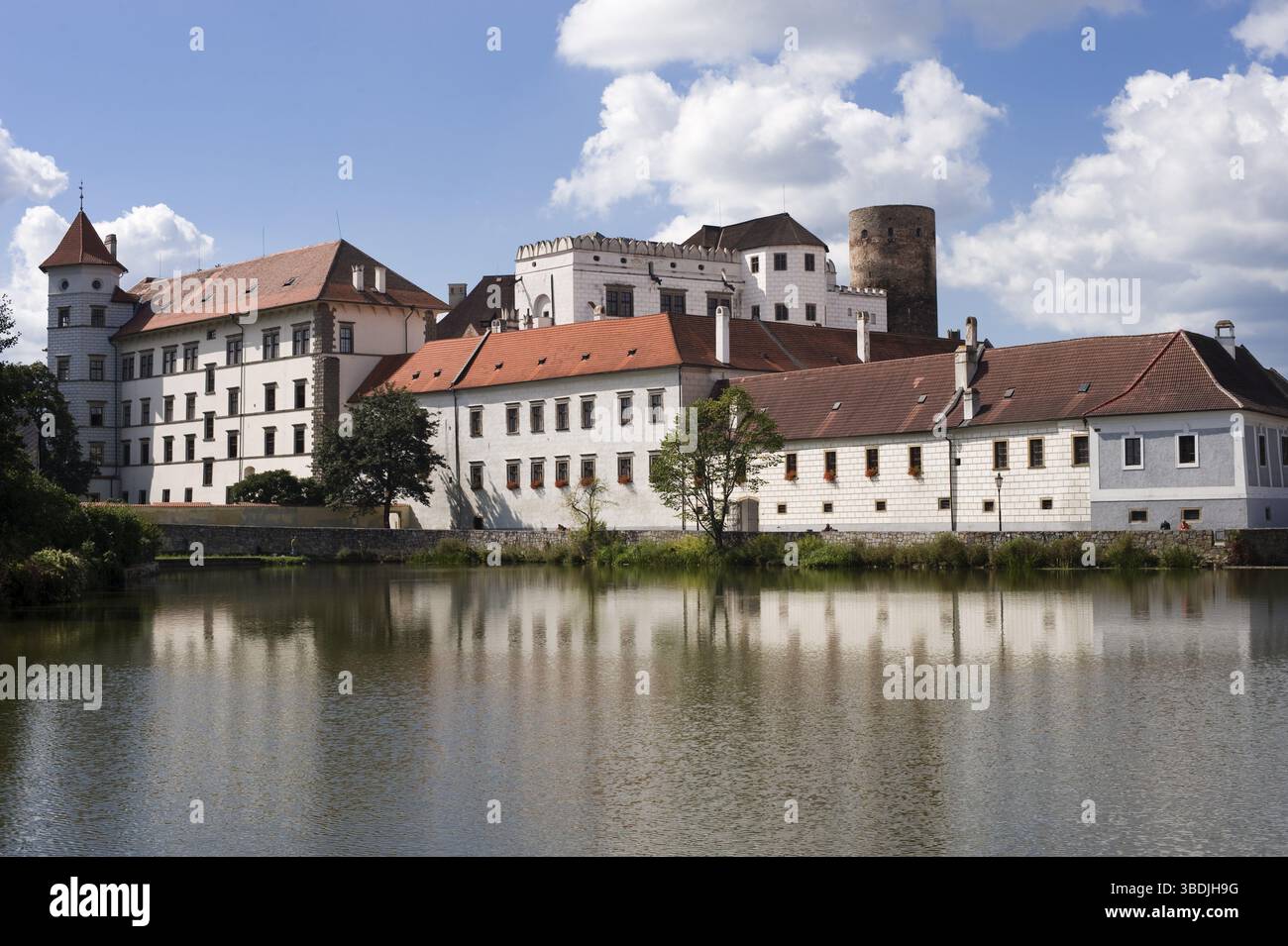 Castle, Jindrichuv Hradec, Bohême du Sud, République tchèque, Bohême du Sud, Neuhaus, château de Heinrichsburg, Europe Banque D'Images