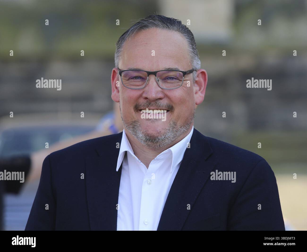 Martin Reichardt, politicien allemand de l'AFD, lors d'un événement le 4 juin 2021 à Magdebourg Banque D'Images