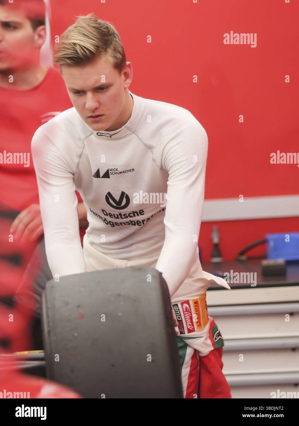 Le pilote automobile allemand Mick Schumacher à l'ADAC GT Masters, journées d'essai 2016 à etropolis Motorsport-Arena-Oschersleben/Bode, automobile allemande Banque D'Images