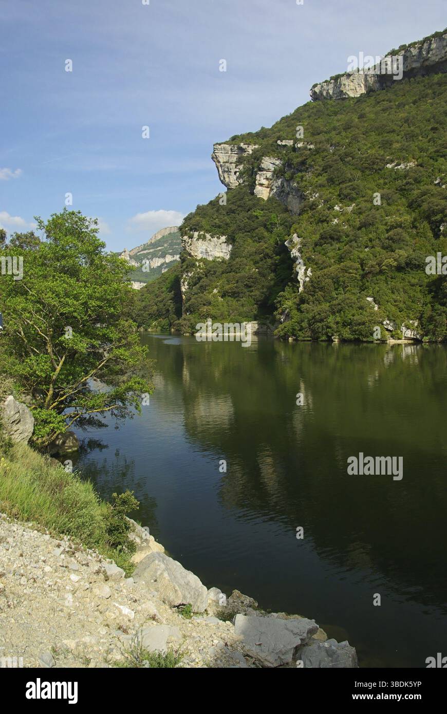 Rio Ebro Embalse de Sobron Banque D'Images