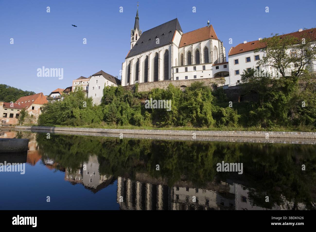 Église Vitus, Krumlov, région de Bohême du Sud, République tchèque, Bohême du Sud, Cesky Krumlov, Europe Banque D'Images