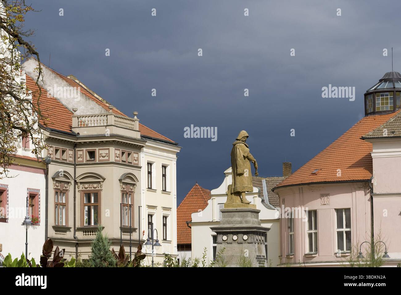 Zizkow Square, Tabor, région de Bohême du Sud, République tchèque, Bohême du Sud, Europe Banque D'Images