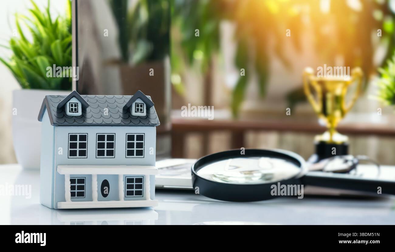 Investissement immobilier et concept d'inspection de propriété Banque D'Images
