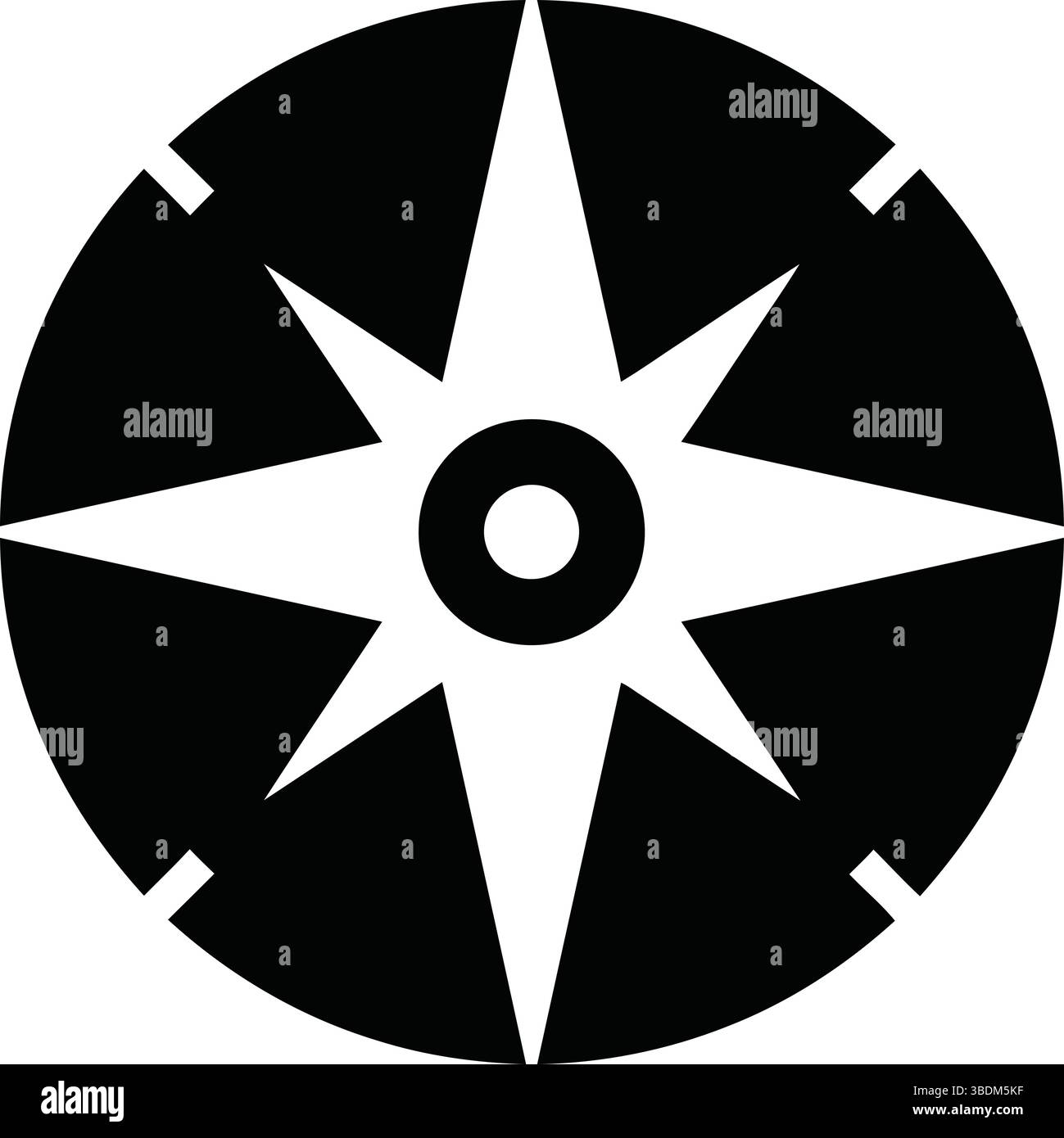 Symbole de navigation rose classique en noir et blanc Illustration de Vecteur Symbole de navigation rose classique en noir et blanc Illustration de Vecteur