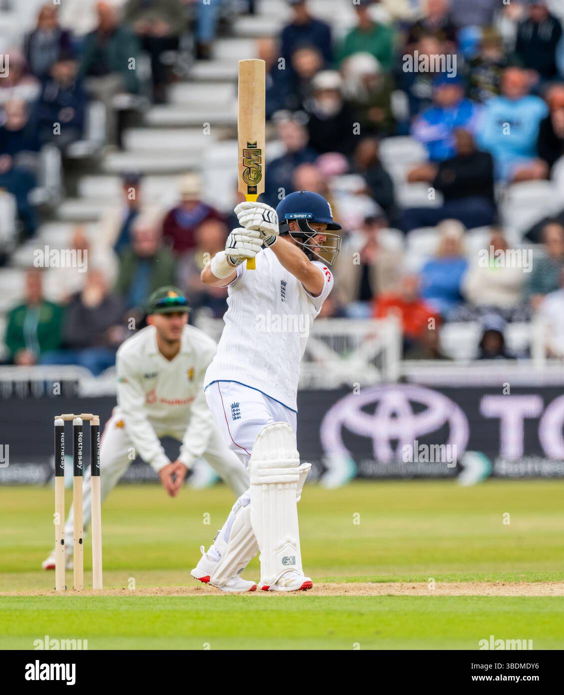 Ben Duckett battant pour l'Angleterre le premier jour du Rothesay test match entre l'Angleterre et le Zimbabwe Banque D'Images