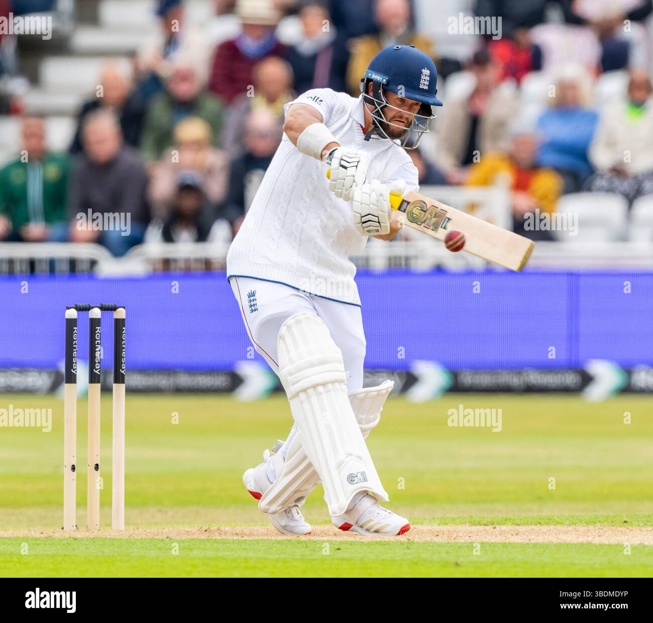 Ben Duckett battant pour l'Angleterre le premier jour du Rothesay test match entre l'Angleterre et le Zimbabwe Banque D'Images