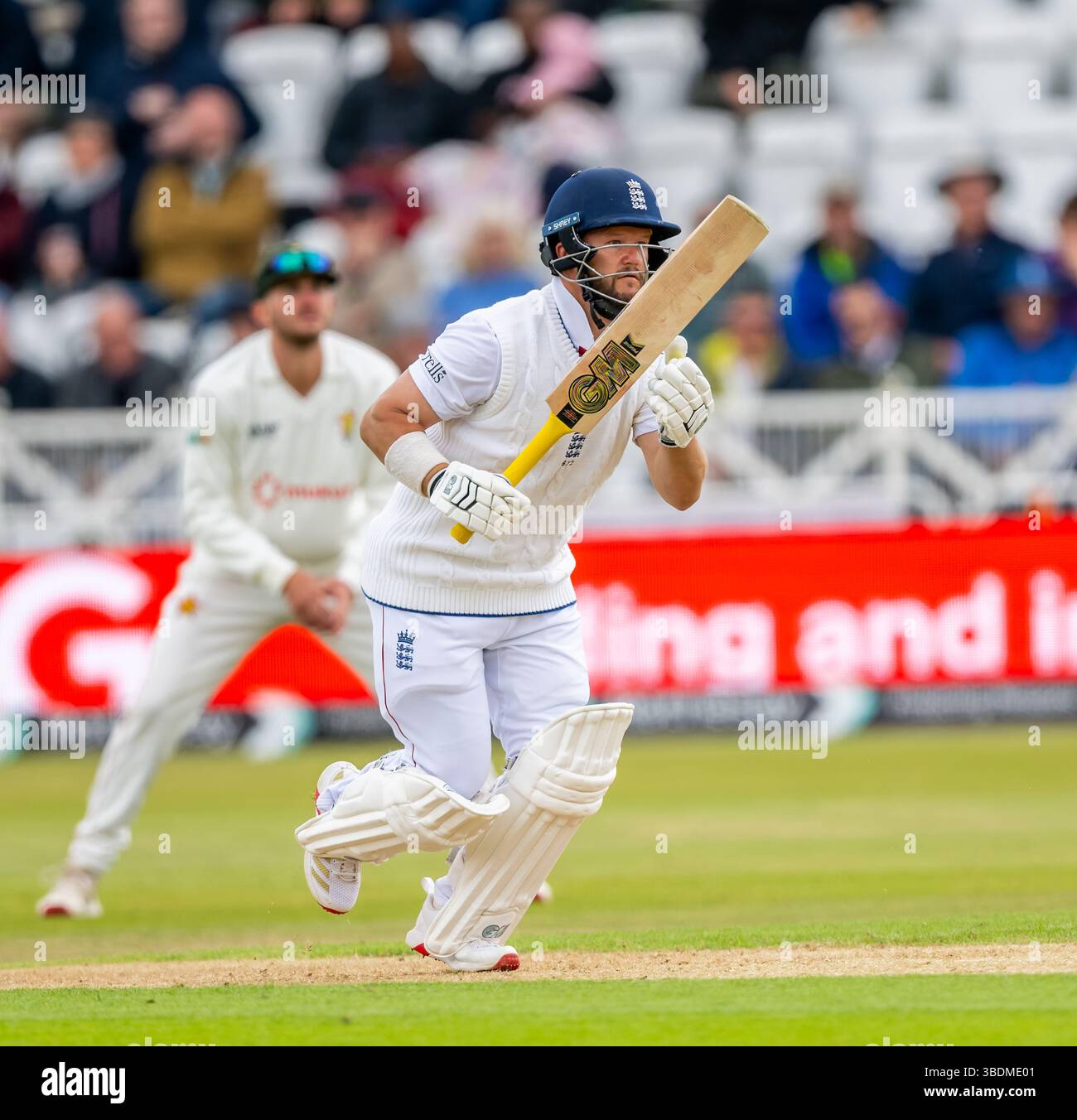 Ben Duckett battant pour l'Angleterre le premier jour du Rothesay test match entre l'Angleterre et le Zimbabwe Banque D'Images