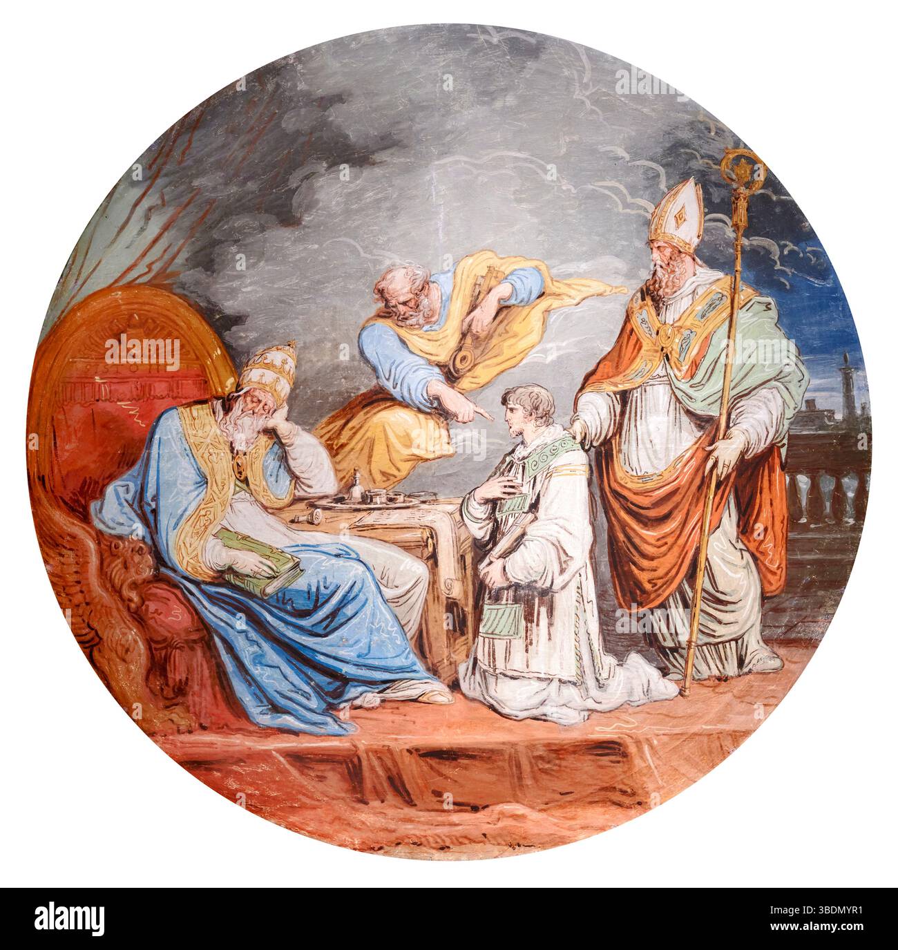 Il sogno di papa Sisto III - olio su tela - Felice Giani - 1817 - Ravenne, Mu8seo Arcivescovile Banque D'Images