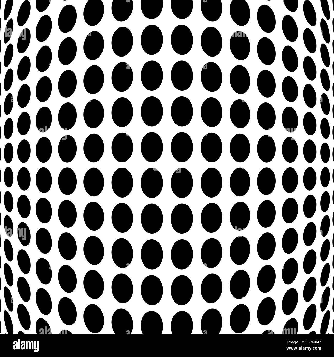 Motif de points courbes arrière-plan abstrait. Motif de points qui semble se plier et se courber, créant une forte illusion optique de profondeur et de dimension. Illustration de Vecteur