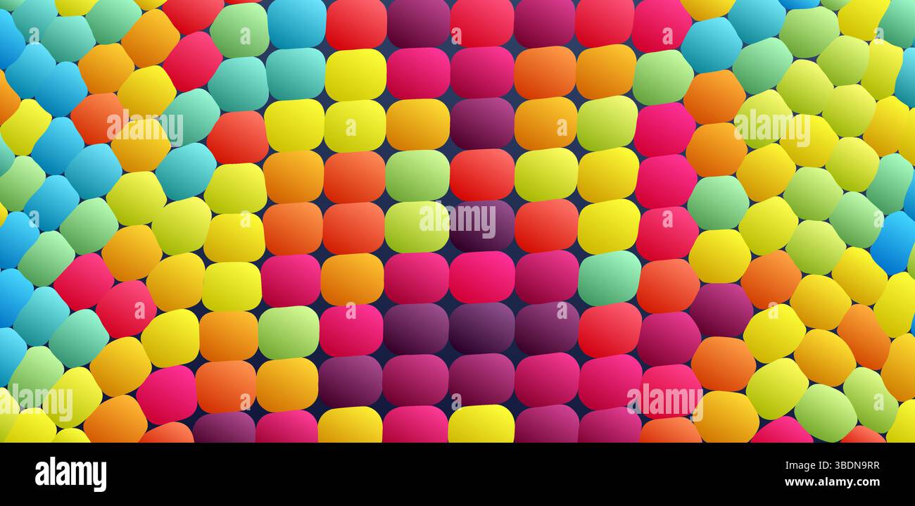 Arrière-plan abstrait avec des ovales de couleur. Illustration vectorielle. Illustration de Vecteur